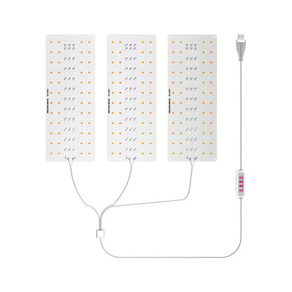 Grow Lights: Ultra-Thin USB Full Spectrum LED with Timer