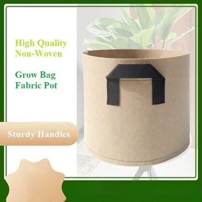 Garden Grow Bags 1-12 Gallon Non-Woven Fabric Pots with Handles