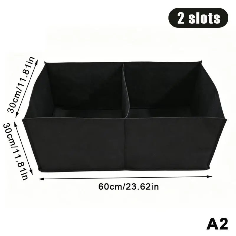 1/2/4/6/8 Holes Black Grow Bag Fabric Raised Garden Bed, Flowers And Vegetables Garden Grow Bags Rectangle Planting Nursery