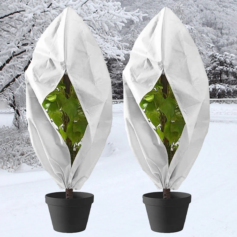 Non-woven Fabric Plant Protection Cover Fruit Protection Bag Winter Plant Coldproof Frost Prevention Mesh Plant Cover Antifreeze