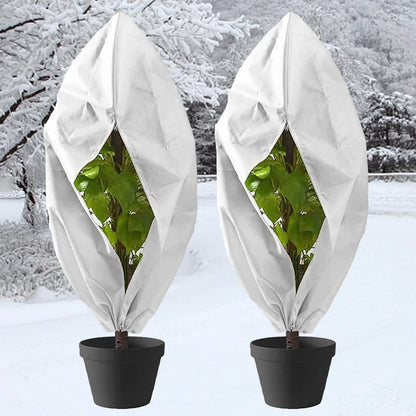 Non-woven Fabric Plant Protection Cover Fruit Protection Bag Winter Plant Coldproof Frost Prevention Mesh Plant Cover Antifreeze