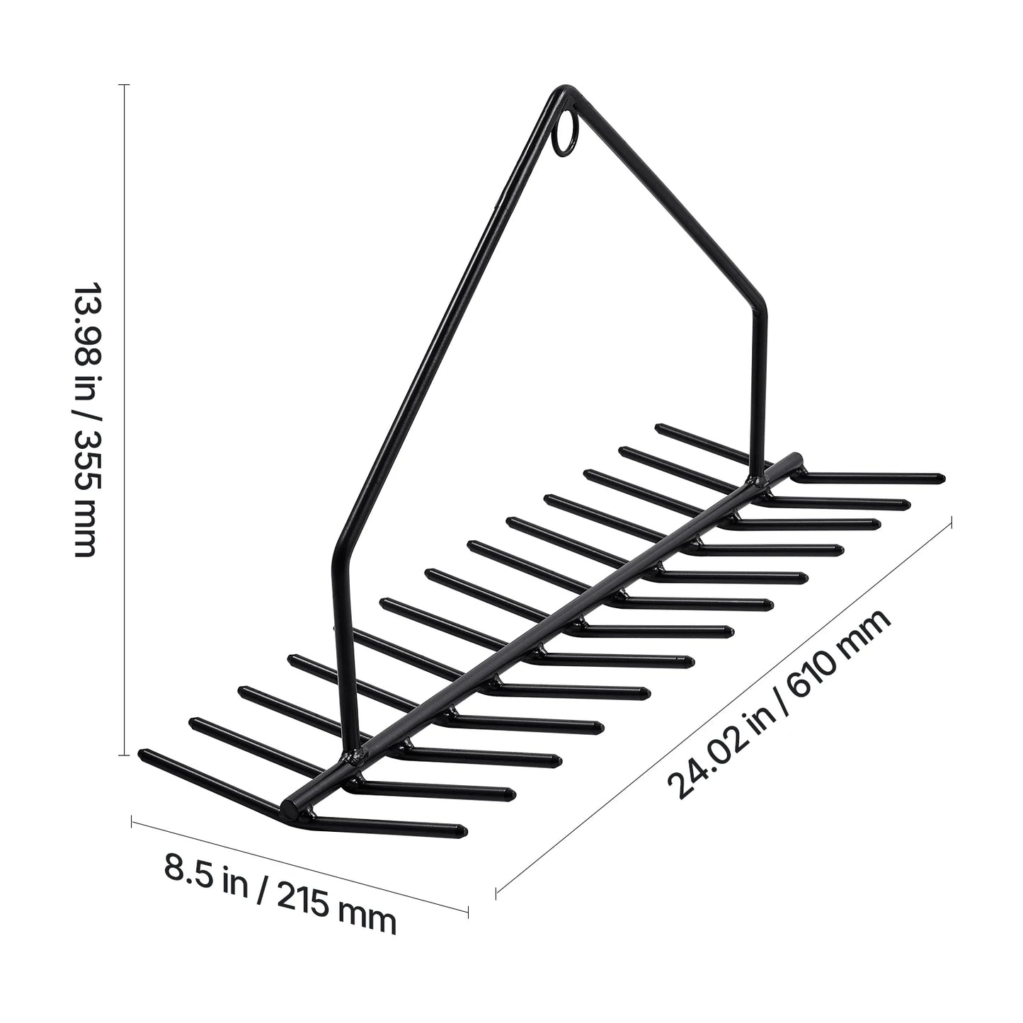 Rake 32in - No Assembly, 30ft Rope Included