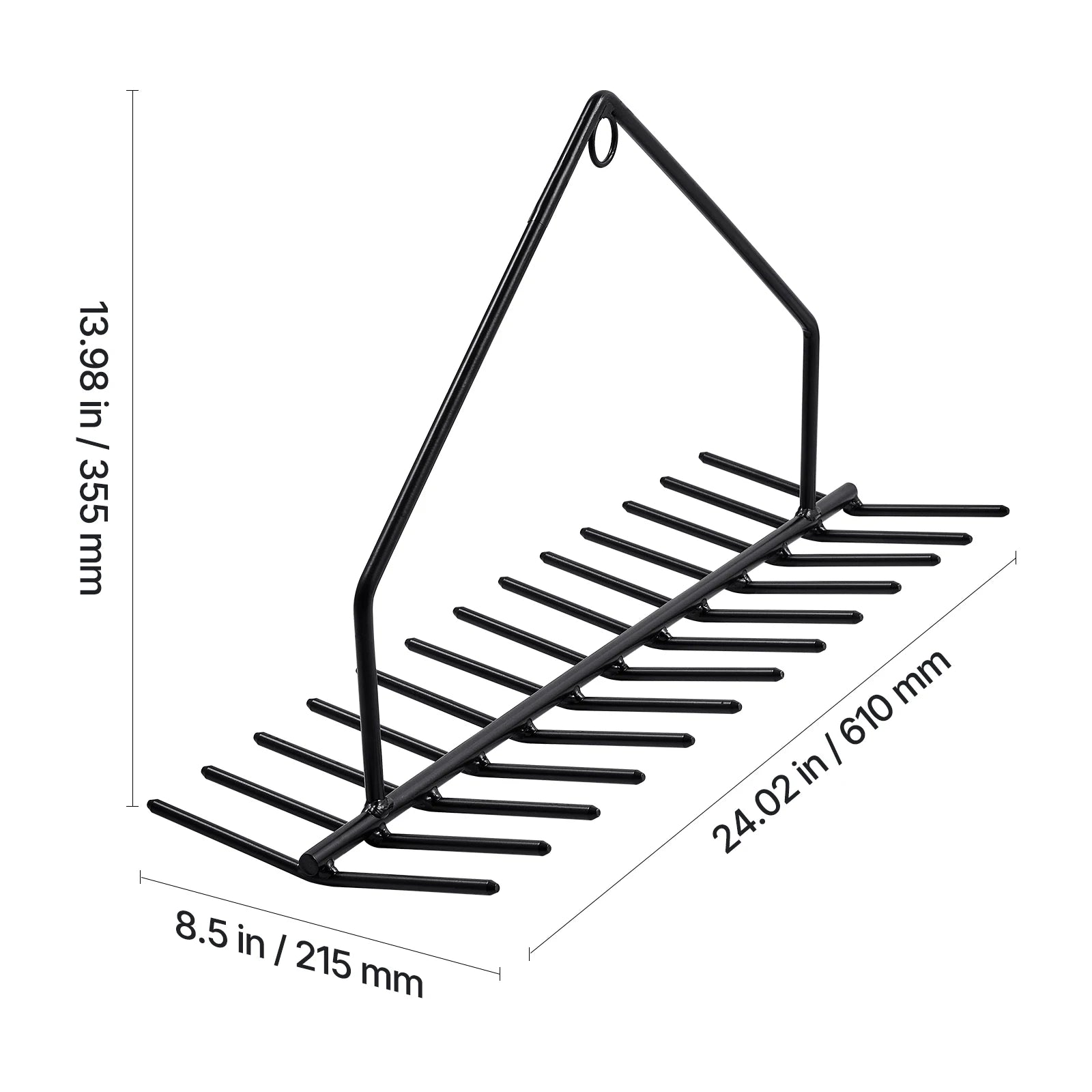 Rake 32in - No Assembly, 30ft Rope Included
