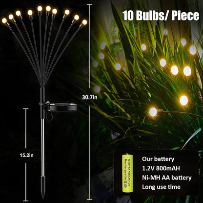 Solar Garden Lights - Waterproof & Vibrant Decor