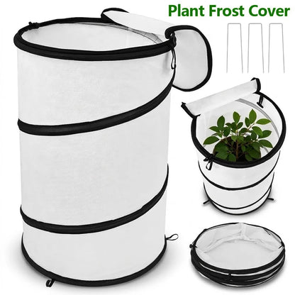 Pop Up Garden Mesh Plant Cover Breathable Plant Frost Cover with Zipper Folding Plant Winter Protector Gardening Accessories
