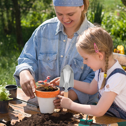 Garden Shovel Wood Handle Stainless Steel Trowel Tool