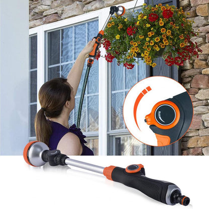 Garden Nozzle: Heavy-Duty Metal Garden Hose Nozzle - 8 Spray Patterns