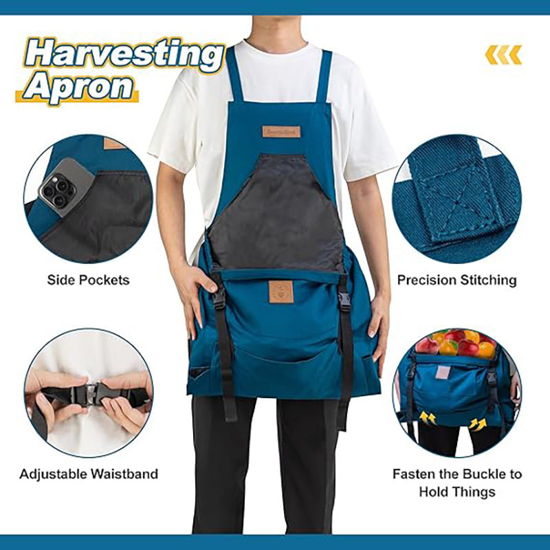Apron with Pocket - Reusable Grocery Organizer