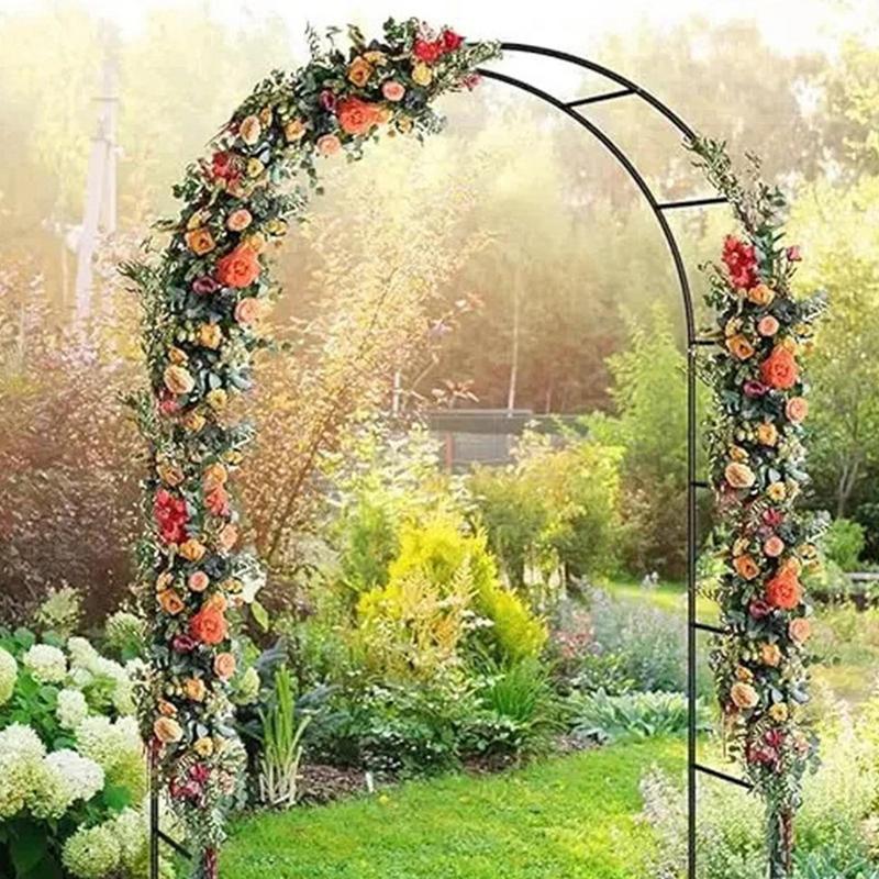 Metal Garden Arch Trellis for Climbing Plants & Decor