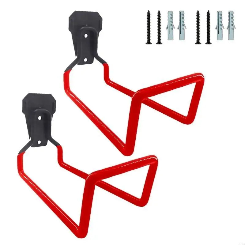 Iron Garden Hose Holder - Wall Mounted Hook Set (2pcs)