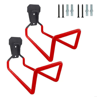 Iron Garden Hose Holder - Wall Mounted Hook Set (2pcs)
