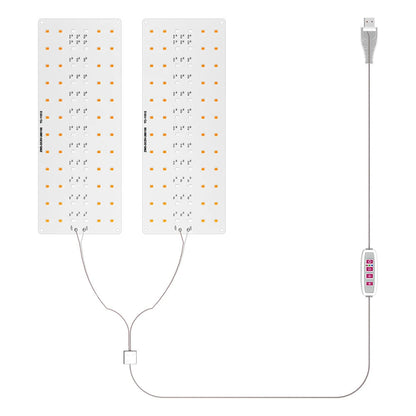 Grow Lights: Ultra-Thin USB Full Spectrum LED with Timer