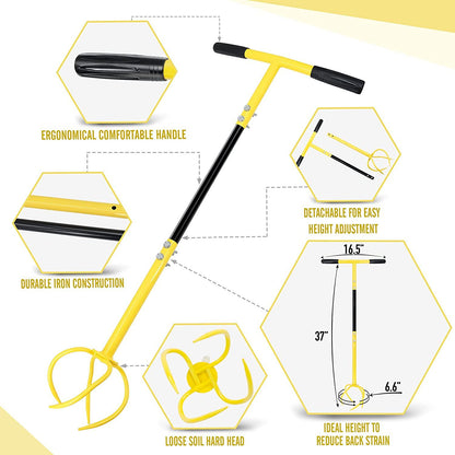 Weed Puller Garden Claw Twist Tiller: Effortless Soil & Weed Control