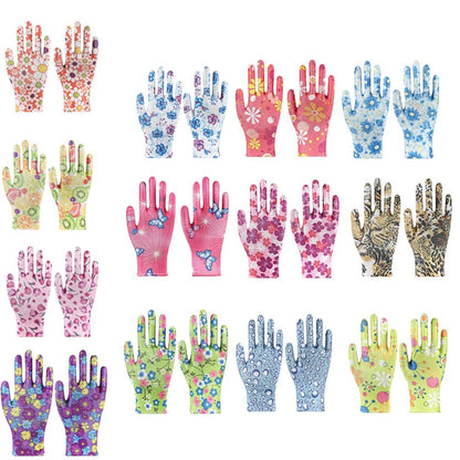 Gardening Gloves - Breathable, Anti-Fouling, Floral Design