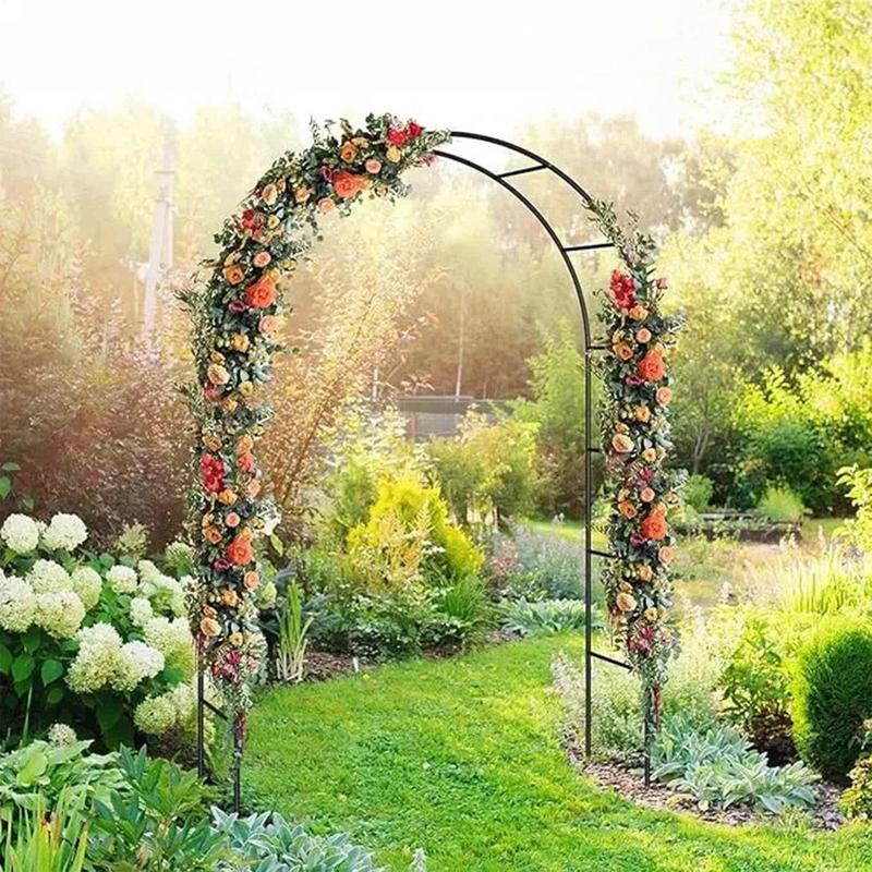 Metal Garden Arch Trellis for Climbing Plants & Decor
