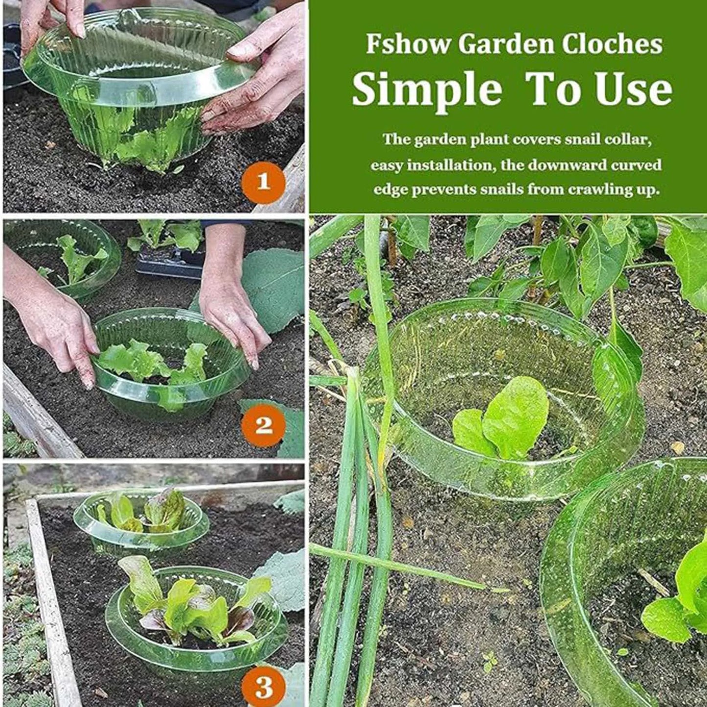 10pcs Snail  Collar Reusable Agricultural Save Water Cover Rings Agricultural Garden Accessory Tools
