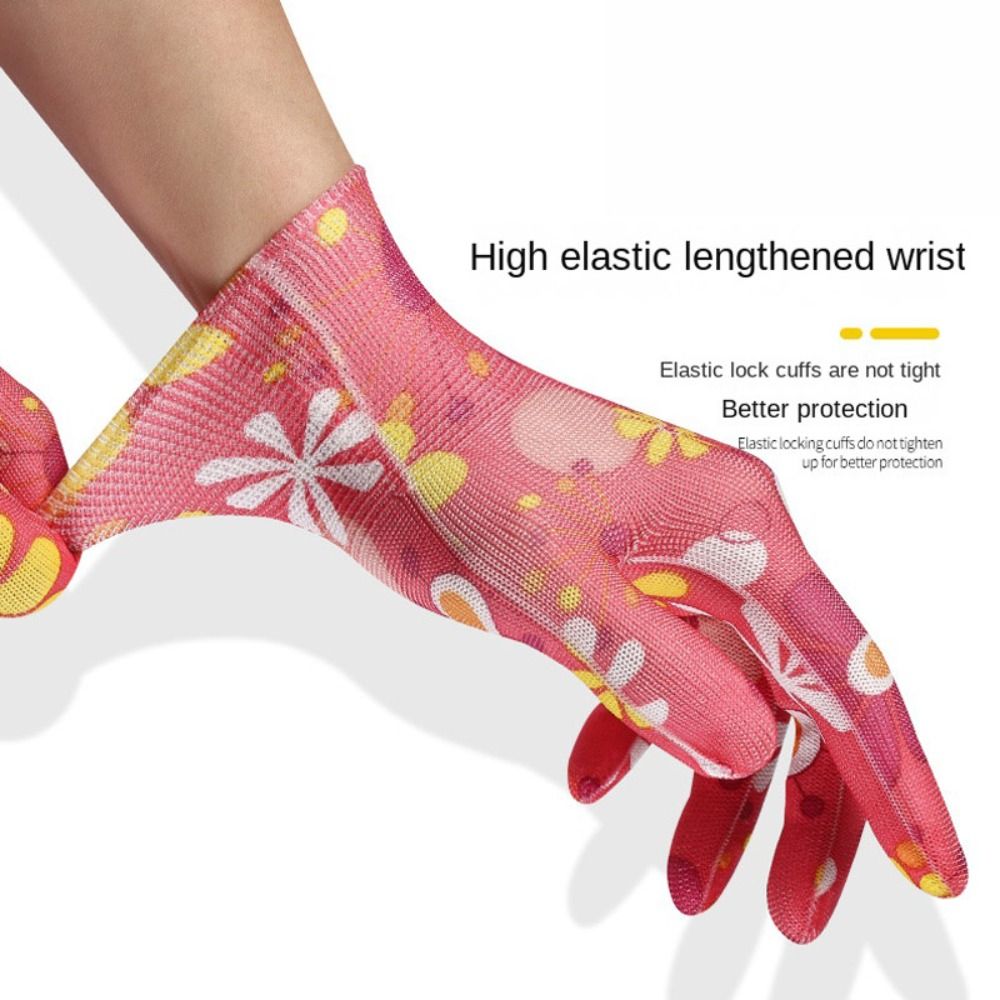 Gardening Gloves - Breathable, Anti-Fouling, Floral Design