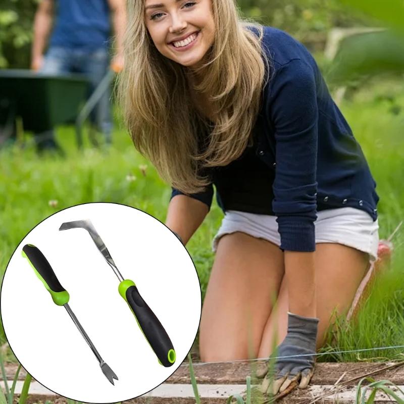Weed Puller: Steel L Shaped Garden Weeder 