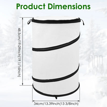 Pop Up Garden Mesh Plant Cover Breathable Plant Frost Cover with Zipper Folding Plant Winter Protector Gardening Accessories