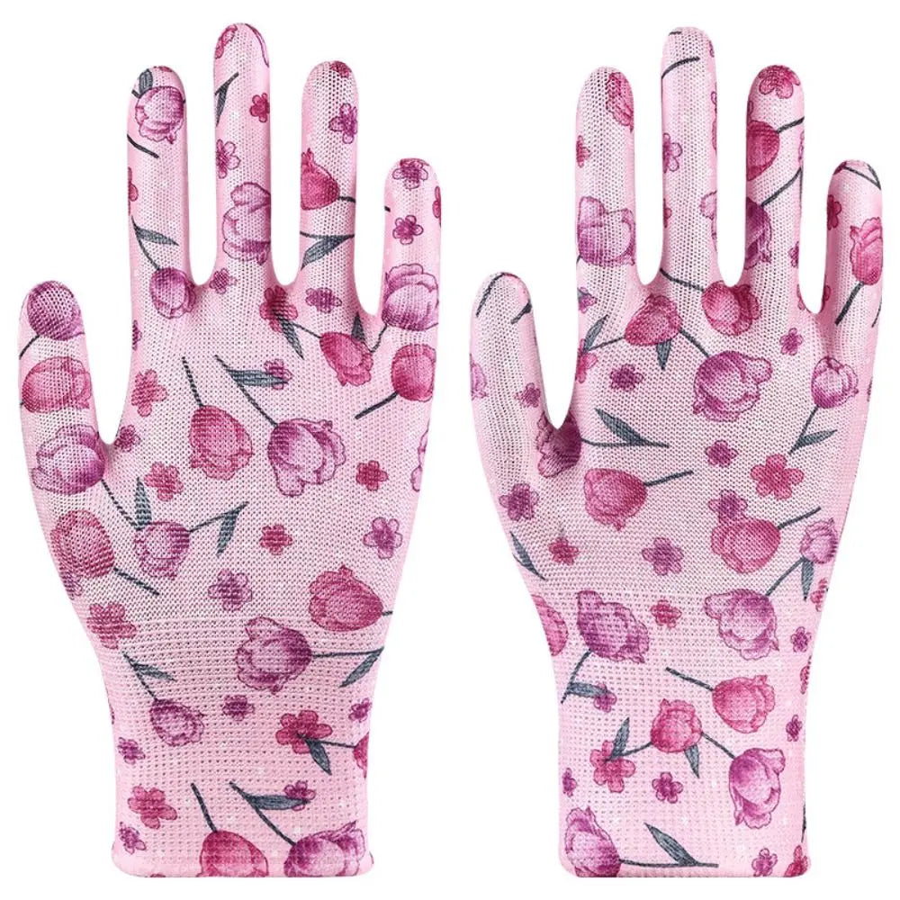Gardening Gloves - Breathable, Anti-Fouling, Floral Design