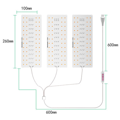 Grow Lights: Ultra-Thin USB Full Spectrum LED with Timer