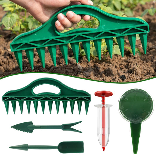 Garden Tools 12-Hole Seed Drilling Spacer Tool for Efficient Gardening