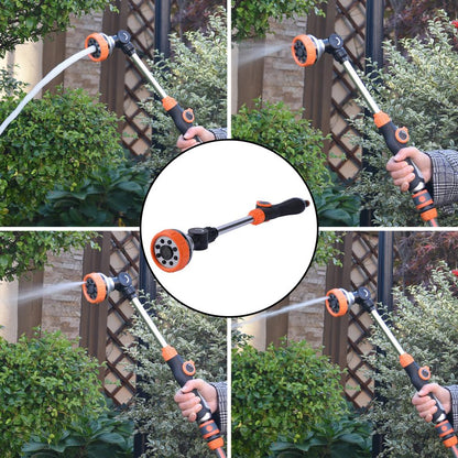 Garden Nozzle: Heavy-Duty Metal Garden Hose Nozzle - 8 Spray Patterns