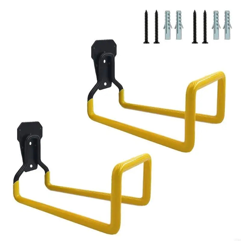 Iron Garden Hose Holder - Wall Mounted Hook Set (2pcs)
