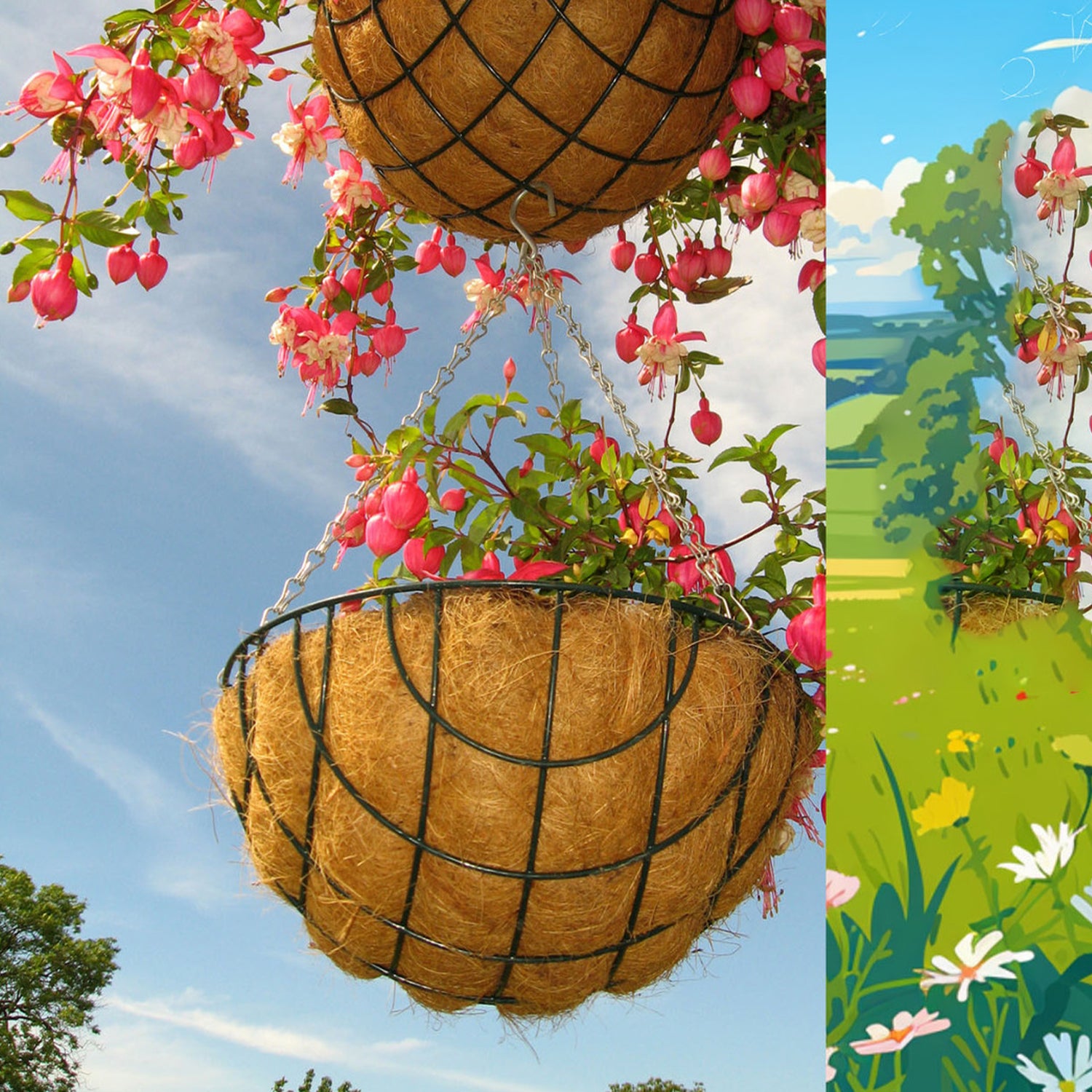 Coconut Fiber Liners - 5 Sizes for Planters & Baskets